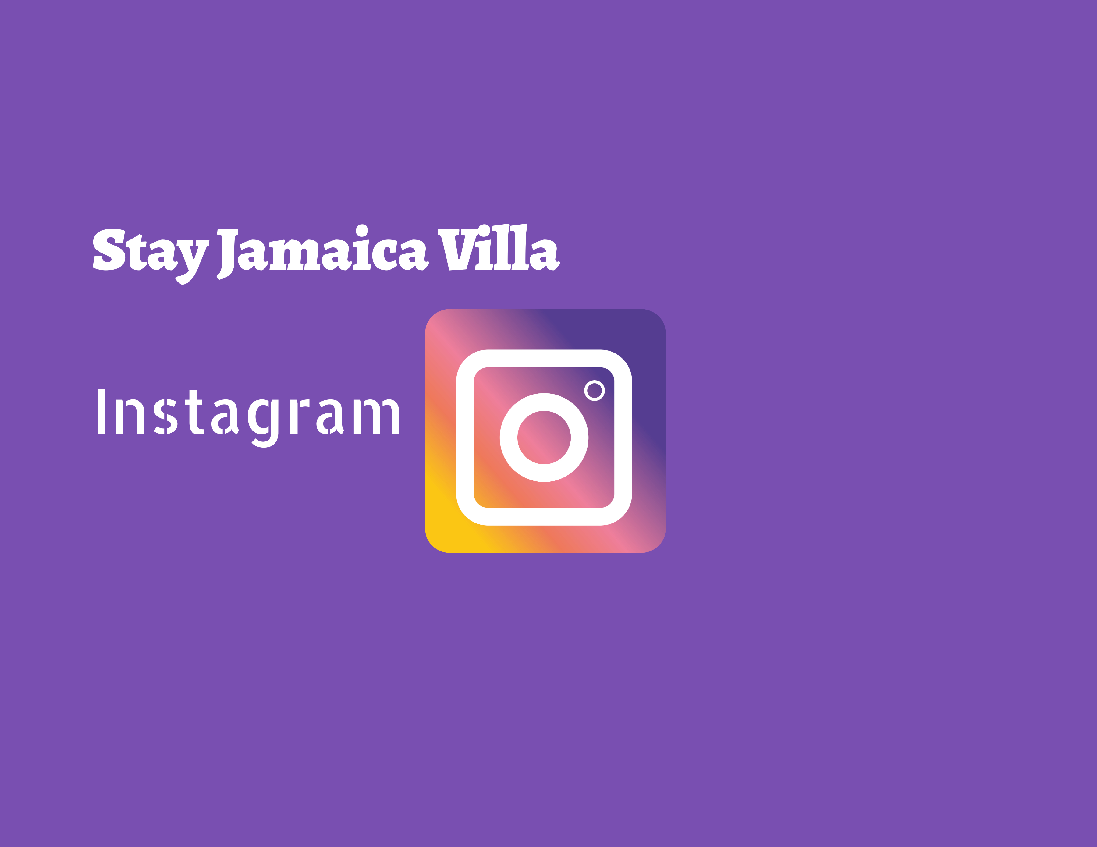 stay jamaica villa on instagram